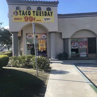 Front side of business