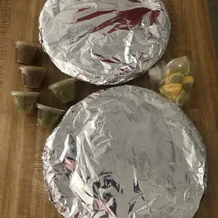 To go plates with tacos