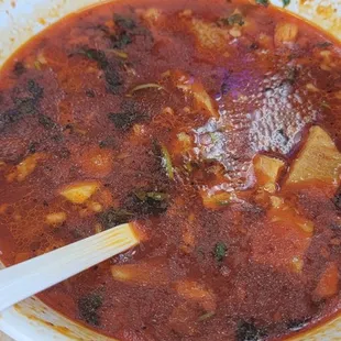 Menudo was bomb.com. the tacos were on point and prices are reasonable.  The large menudo comes with pata. Will definitely come back again.