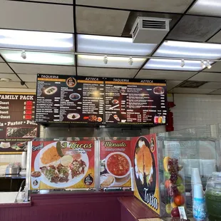 Delicious Menu &amp; Fresca drinks