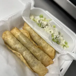 The Shredded beef flautas!