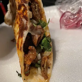 Tripas Quesadilla