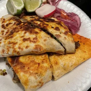 Tripas Quesadilla