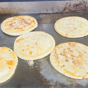 Pupusas made to order.