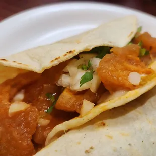 Taco Chicharrones Rojo