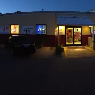 sushi and sashimi, outside