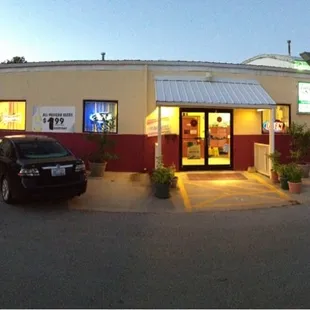 outside