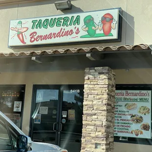 Strip mall location. Clean and inviting.