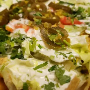 a plate of nachos
