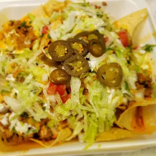 Al pastor nachos