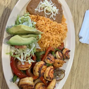 My shrimp were just spicy enough to feel the burn