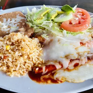 Enchiladas Rojas Platter