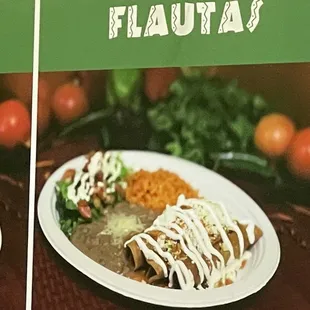 a plate of mexican food