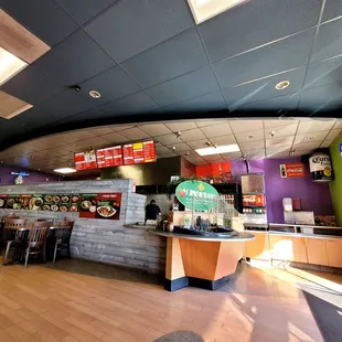Inside ordering counter