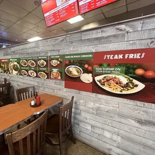 Menu pictures