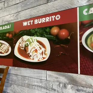a menu for a mexican restaurant