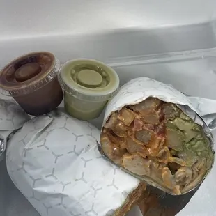 Chicken Cali burrito- Bomb!!!
