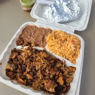 carnitas plate ($14.75)