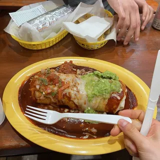 Burrito Mojado (a Big One) Only
