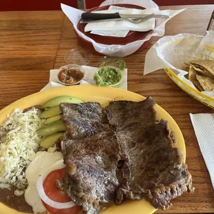 Carne Asada plate.