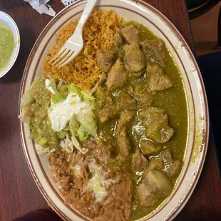 Pork in green salsa  10/10
