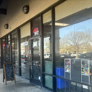 Outside door area. Very clean.