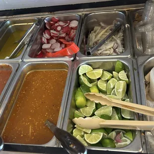I miss California taqueria! This salsa station is the trade marks. I don't see this in Texas.