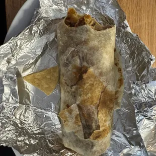Al pastor super burrito