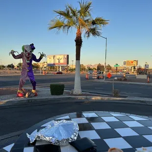 a man dressed as a clown