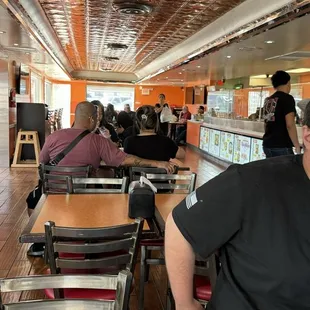 interior, sushi and sashimi