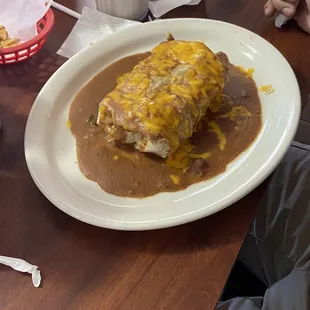 Carne Guisada Burrito. Delicious