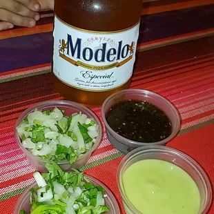 They have a great selection of condiments bar.