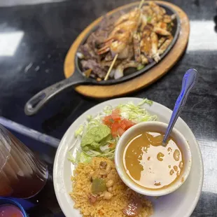 Mixed fajita plate