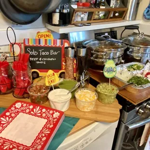 Taco Bar extravaganza!!
