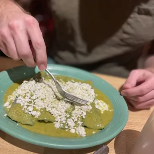 Enchiladas verdes