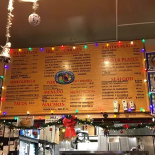 Here&apos;s the menu at a better angle