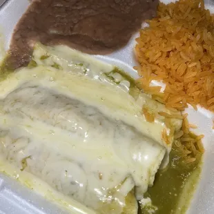 Chicken Enchiladas with Green Sauce