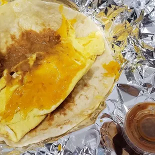 Bean egg cheese Taquito