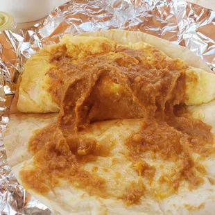 Bean egg cheese taco