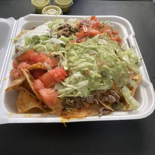 Nachos Supreme with Carne Asada