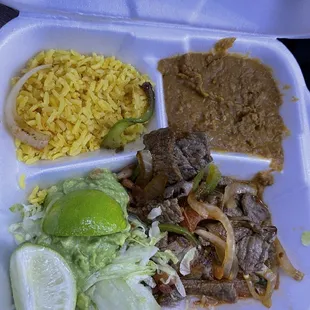 Bistec Ranchero Dinner Plate