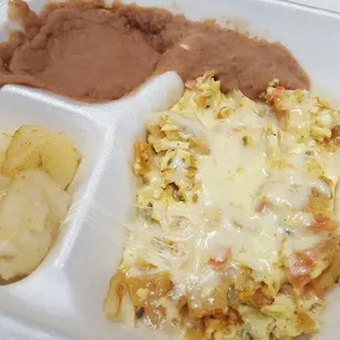Migas plate to-go! Less than $7.