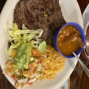 Carne asada plate #1