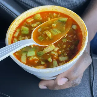 Menudo with jalapeño