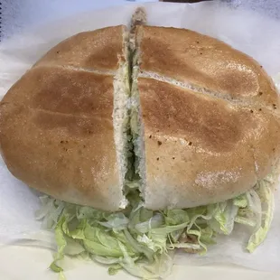 Torta chicken fajitas