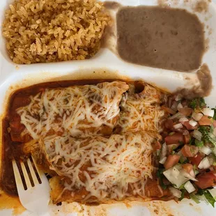 Enchilada dinner