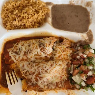 Asada enchiladas