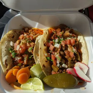 pastor (left) and beef w cactus (right)