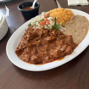 Chili Colorado plate