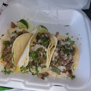 Tripe and Lengua Taco